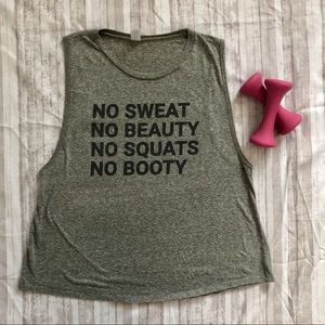 💪🏻 No SBSB Graphic Hth Forest Large Semi-Crop Tank